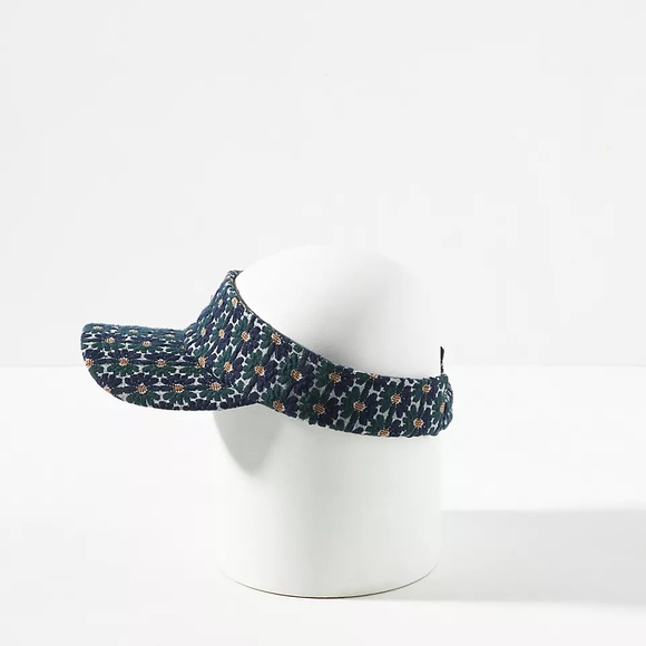 NEW ANTHROPOLOGIE FLORAL VISOR (O/S) - Picture 5 of 10